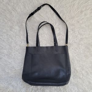 Madewell The Medium Transport Tote Black Leather F5788